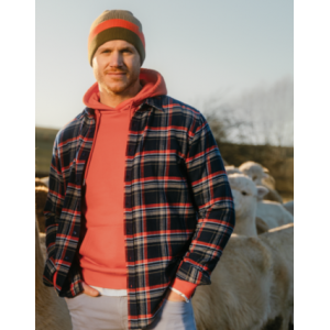 Chemise ou sur chemise en flanelle de coton bio  PRIX NORMAL 99 € SOLDÉE